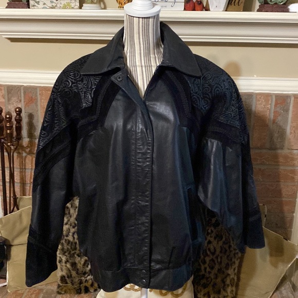 💥 COMINT | Vintage 80s Genuine Leather Jacket | Size: M - Picture 16 of 16